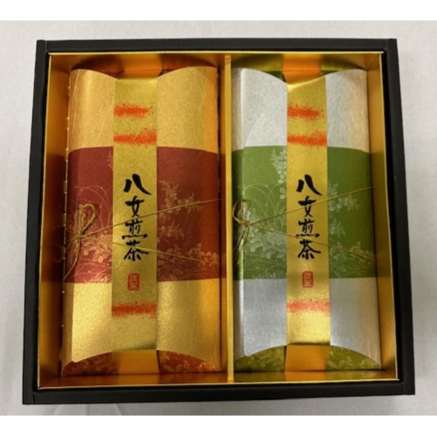 ＜熊谷光玉園＞八女茶詰合せ80ｇ×2本