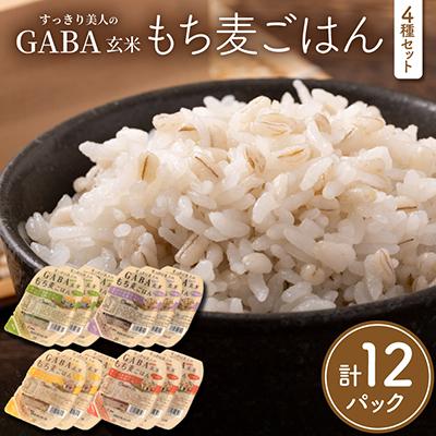 ふるさと納税 日吉津村 GABA玄米もち麦ごはん4種セット(12パック)