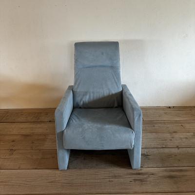 ふるさと納税 富田林市 Bulb Chair(バルブチェア)PFスウェード グレイッシュブルー【SWOF】 |  | 01