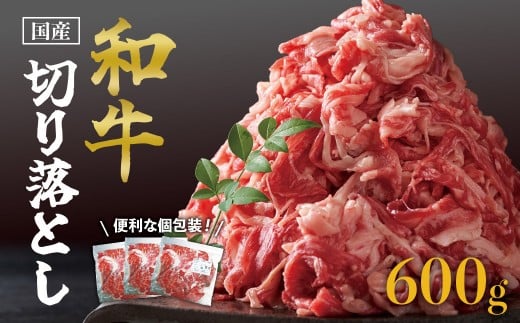 【2週間以内発送】国産和牛切り落とし600ｇ