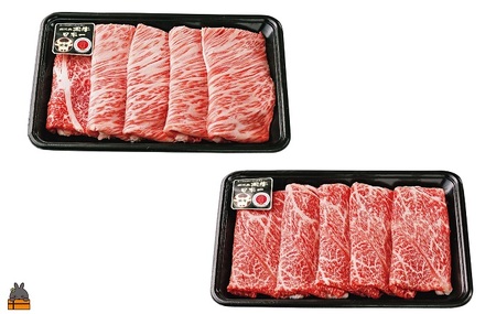 《和牛日本一獲得》5等級 これが!!鹿児島黒牛 2種の部位を食べ比べる「すき焼き」（カタロース300g＆ウデスライス300g) ( 5等級 黒牛 黒毛和牛 牛肉 日本一 全国和牛能力共進会 徳之島 奄
