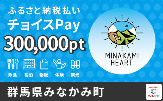 
～ チョイスPay「アプリタイプ」300,000ポイント ～
※【注意】こちらは電子感謝券「カードタイプ」ではありません。ご自身のスマホに紐付けていただくタイプであり、品物（感謝券）のお届けもございませんので、ご注意ください。【会員限定のお礼の品】
