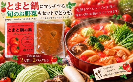 旬の野菜とトマト鍋の素セット