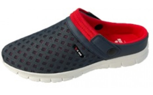 紳士用　バックベルト付き　クロッグサンダル　FMH 1476　（ネイビー／M）