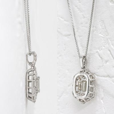 ふるさと納税 甲府市 甲府市発 プラチナ ダイヤモンド ペンダント PT900 0.7ct [WP-3703PT] |  | 02