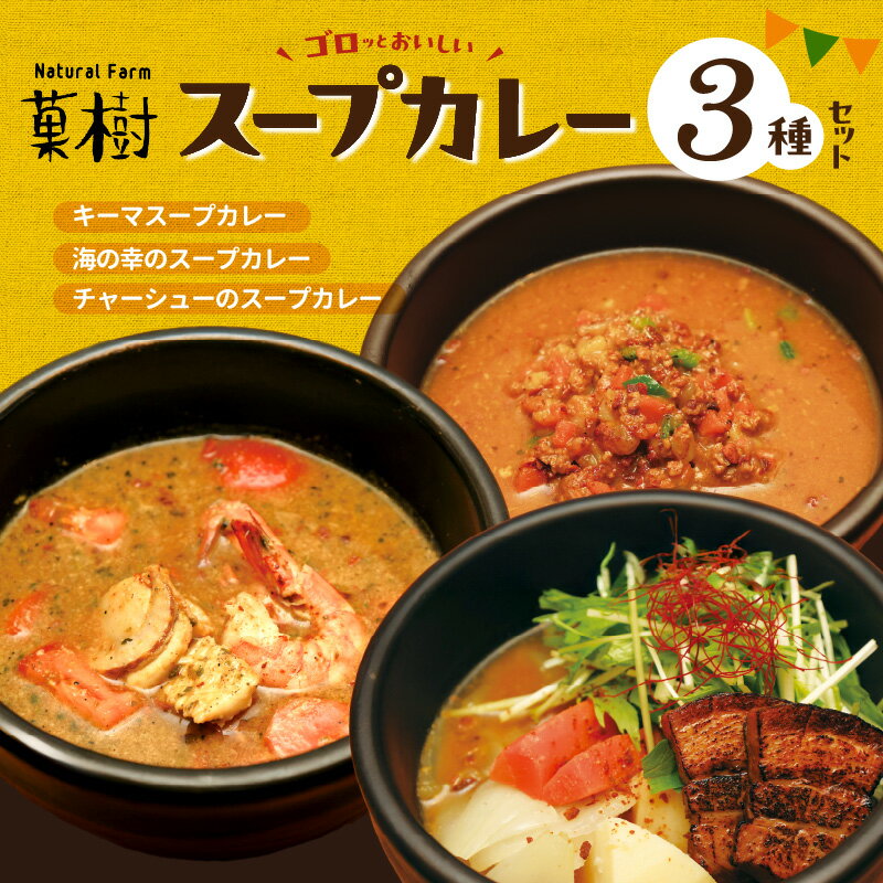 【ふるさと納税】【ナチュラルファーム菓樹】スープカレー 3種セット