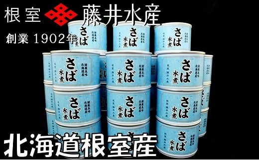 B-42082 【12月22日決済分まで年内配送】 【北海道根室産】さば水煮180g×24缶