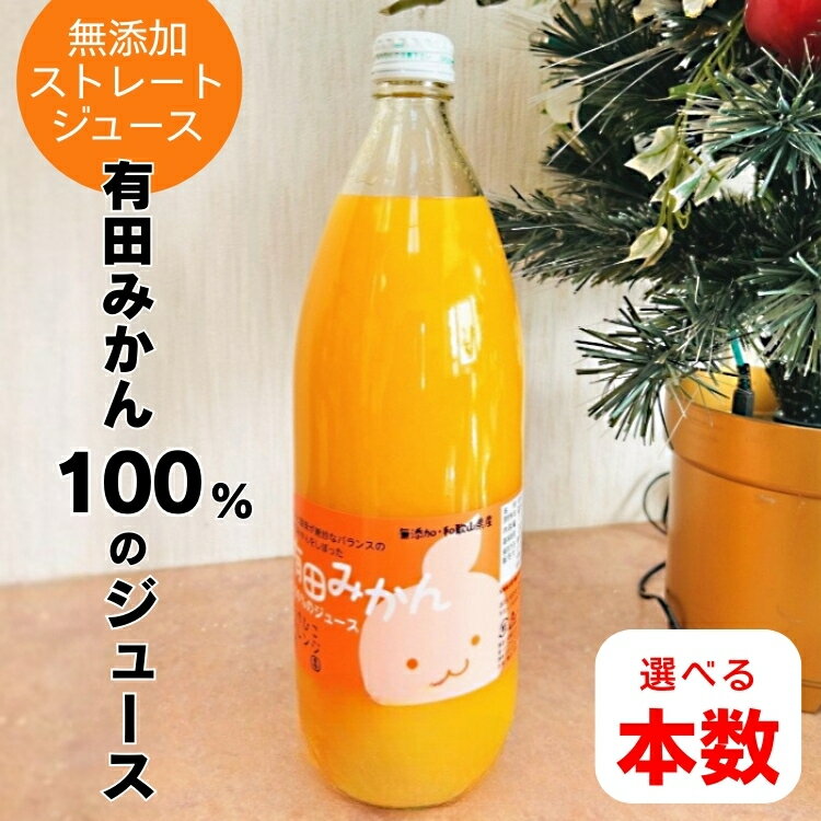 【ふるさと納税】 ＼選べる本数／ 有田 みかん 100％の ジュース 1,000ml