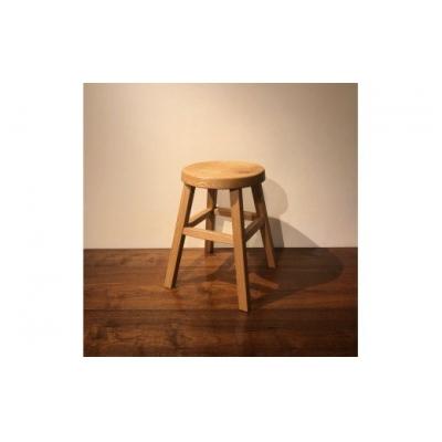 ふるさと納税 宗像市 四方転びのスツール (ホワイトオーク材)丸椅子【GOOD WOOD WORKS】_HA0715