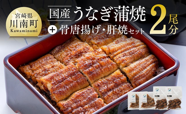
                  【名店の味！宮崎県産鰻】 ひむか山道うなぎ蒲焼２尾分と唐揚げ・肝焼のウナギセット 【 国産 うなぎ ウナギ 鰻 】
                