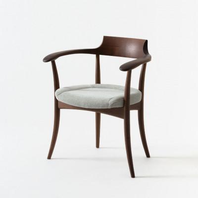 ふるさと納税 高山市 【飛騨の家具】飛騨産業　HIDA　CRESCENTアームチェア(張り座)　ウォルナット　CG301