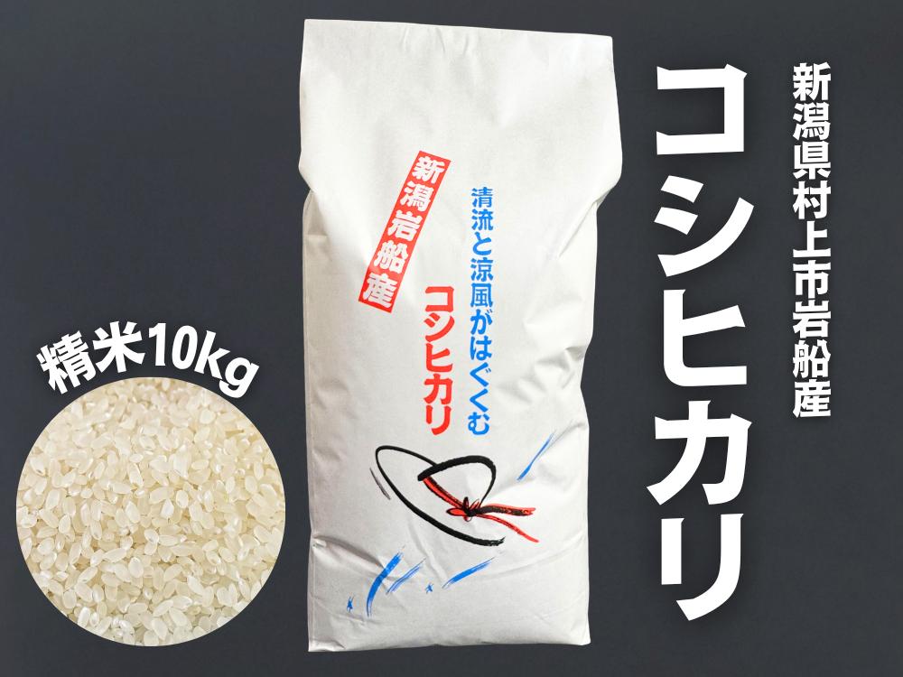 
                  【令和7年産米】新潟県村上市 岩船産コシヒカリ 精米 10kg×1袋　1100001
                