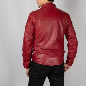 【デグナー】レザージャケット レッド〈Lサイズ〉22SJ-3［ 京都 八王子 バイクギア ジャケット 人気 おすすめ 革 レザー ツーリング ライダー バイカー バイク ブランド メーカー ギア パー