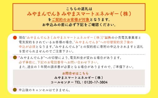 Z1 みやま市産 CO2 フリーでんき （2,500円×1ヶ月分） 電気料金 電気代 電力 エネルギー 節約 福岡県 みやま市_イメージ5