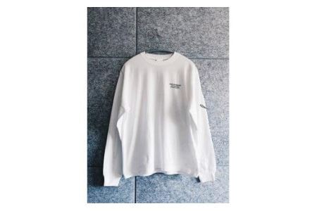 いわき市発D2Cブランド「yourmood」　NEWSTANDARD　ロングスリーブTシャツ　WHITE_XL