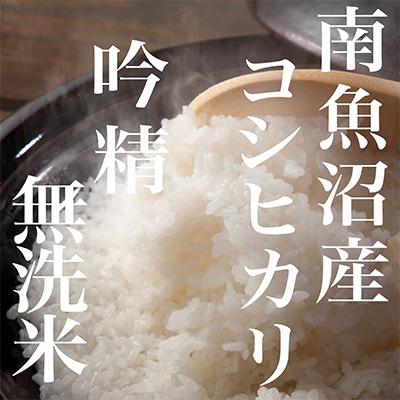 ふるさと納税 南魚沼市 【毎月定期便】【4Kg】無洗米 吟精 南魚沼産コシヒカリ 全12回 |  | 01
