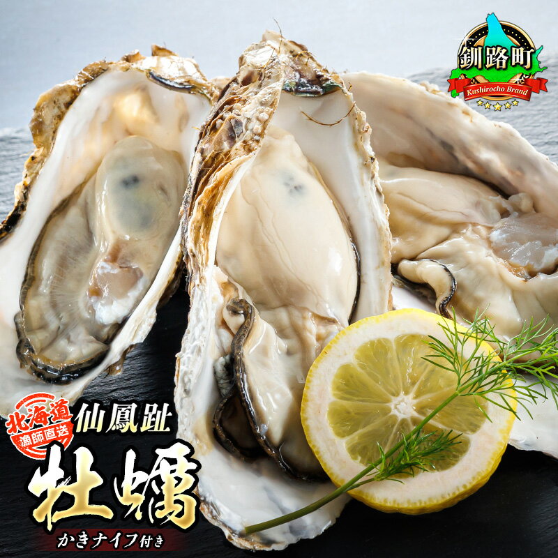 【ふるさと納税】＼先行予約／ 【容量＆個数が選べる！】仙鳳趾名産 牡蠣 ＋かきナイフ付き 北海道 漁師直送 K4 ＜出荷時期 2025年7月1日ごろ〜順次出荷＞＜釧路町の東 厚岸湾の西 牡蠣の名産地＞ 北海道 釧路超 釧路町 特産品 br02