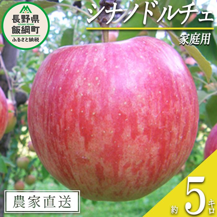【ふるさと納税】 りんご シナノドルチェ 家庭用 5kg ヤマウラ農園 沖縄県への配送不可 令和7年度収穫分 長野県 飯綱町 〔 信州 果物 フルーツ リンゴ 林檎 長野 15000円 予約 農家直送 〕発送時期：2025年9月中旬〜2025年9月下旬 {**}