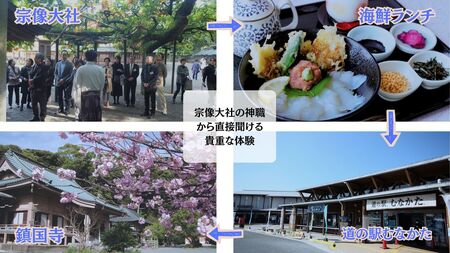 神職が語る宗像大社の真髄 ～世界遺産・宗像大社めぐり＆神職ガイド付き日帰り旅(1～3名同額プラン)～【観光創造DMOむなかた】_HA1868 宗像大社 世界遺産 神職 ガイド付き 日帰り旅 日帰り 旅