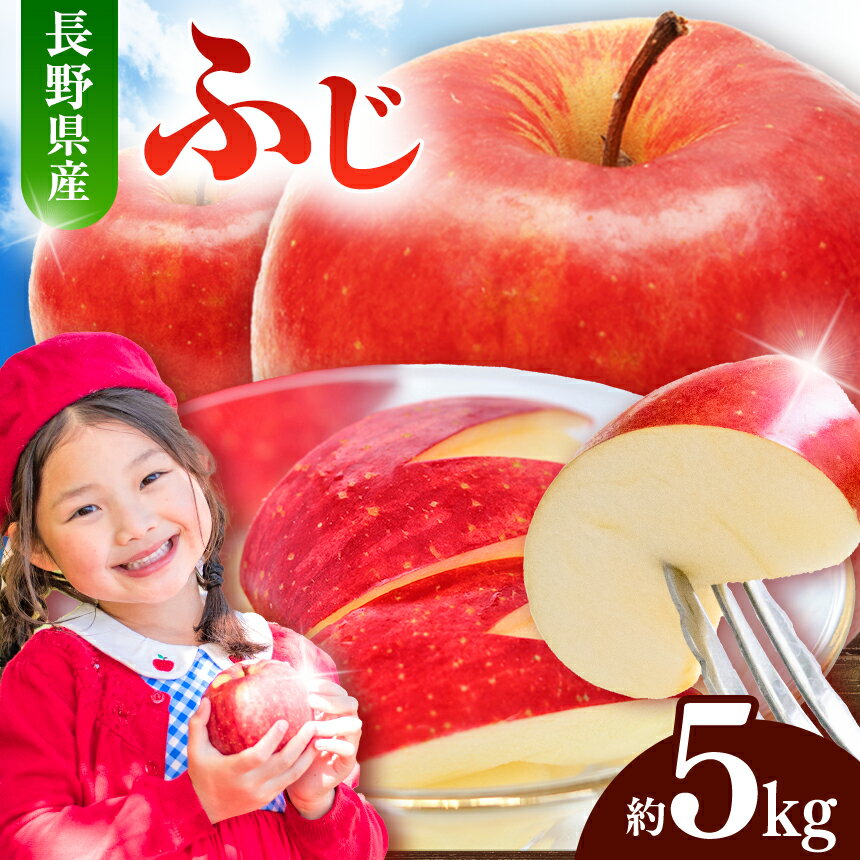 【ふるさと納税】先行予約 令和8年産 有機肥料栽培 りんご ふじ5kg 【009-42】｜長野県 伊那市 信州 人気 美味しい りんご 林檎 フルーツ 果物 秋 ふじ 農園