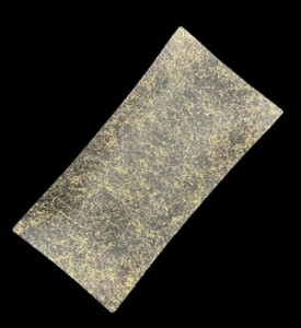 波レクタングルプレート 乱糸(マット仕上げ)漆黒