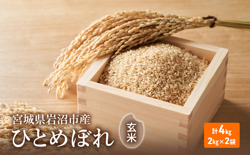 
            玄米 ひとめぼれ 4kg (2kg×2) 米 ブランド米 単一原料米 2キロ 4キロ おこめ ご飯 ライス 宮城県産ひとめぼれ 東北 宮城県産 宮城米 宮城 宮城県 岩沼市
          