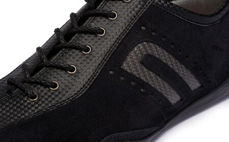 NEGRONI(ネグローニ) ドライビングシューズ イデアコルサ トスカーナスエード&カーボンファイバー（カラー：タイヤブラック、サイズ：27.0cm）【041-004-4-7】