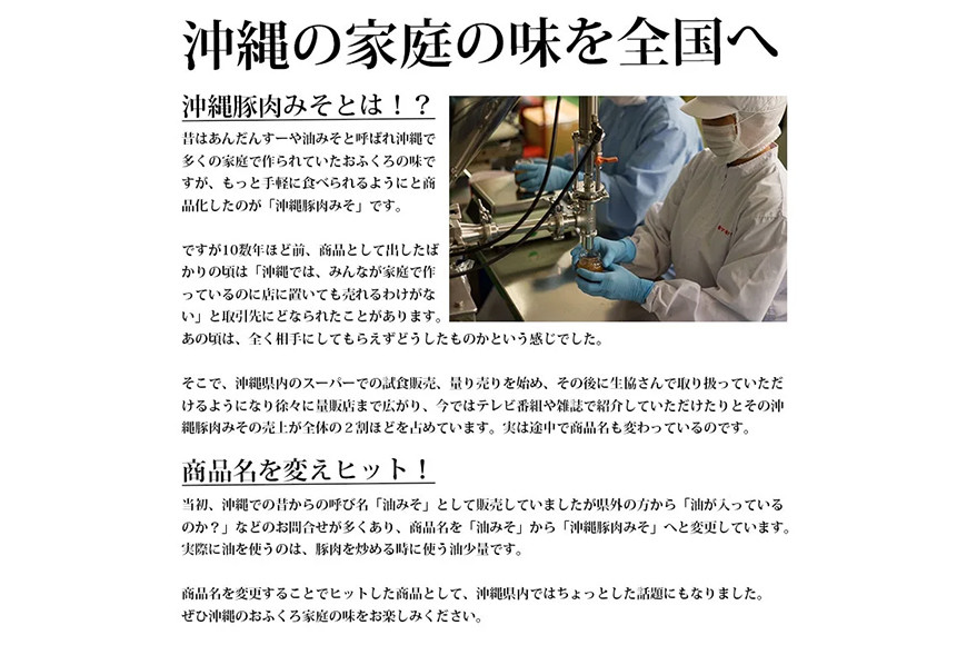 県民が愛する沖縄豚肉みそ（12個セット）