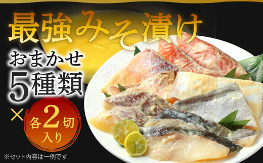 最強みそ漬け おまかせ5種類x2切入（合計10切入）