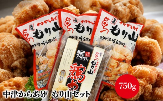中津からあげ もり山セット(調理済み 骨なしミックス750g・鶏めしの素1袋) | 唐揚げ からあげ から揚げ レンジ 冷凍 冷凍食品 弁当 おかず お惣菜 おつまみ 大分県 中津市 可