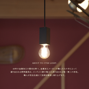 CTSH LIGHT. ペンダントライト＜HEXAGON クロム E26＞ 瑞浪市 / ジオニック 照明器具 ソケット 鉄 シルバー [AZBQ088]