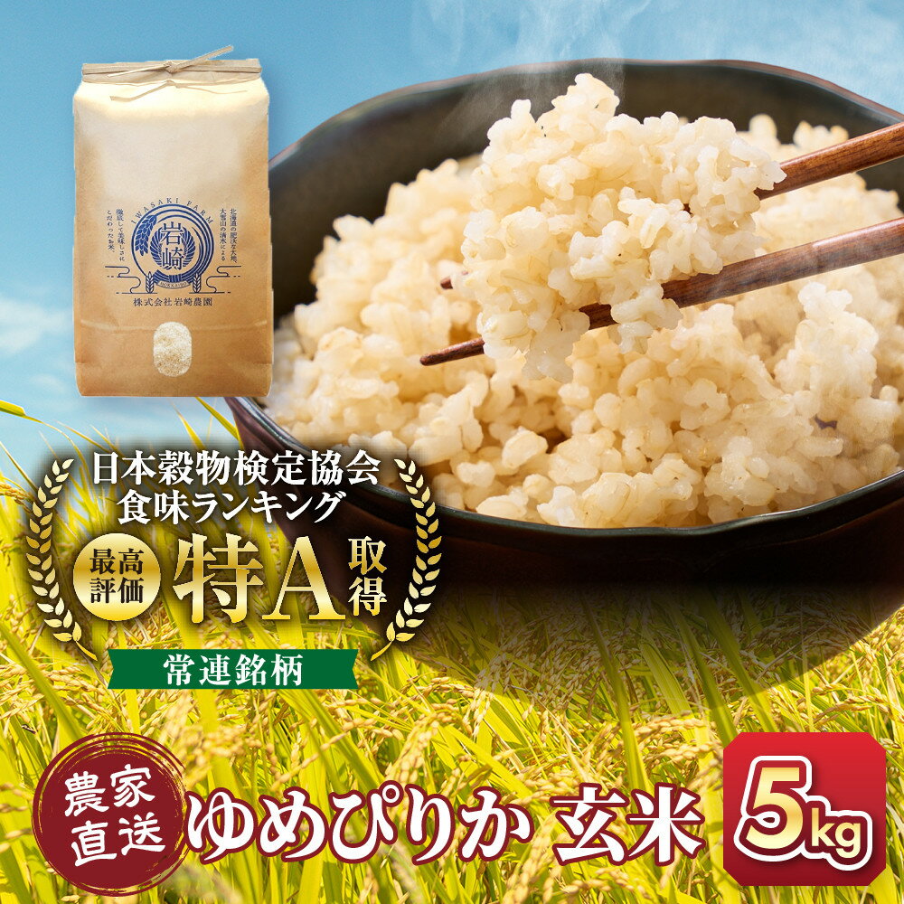 【ふるさと納税】【選べる配送月】【容量選択可】令和7年産　ゆめぴりか 玄米 5kg×1袋 又は 2袋_05843
