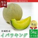 【ふるさと納税】フルーツ 先行予約 メロン 茨城 秀品 082-3 イバラキング 秀品 3~5玉 約5kg 茨城県 JA水戸産