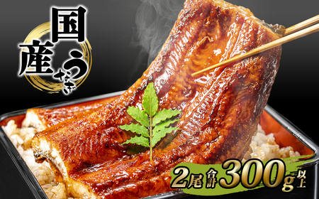 【丑の日までにお届け!!】 国産 うなぎ 蒲焼き 境町秘伝のタレ 4度焼きあげ 2尾 計300g以上 簡易包装 タレ 山椒 丑の日 父の日 土用丑の日 鰻 うなぎ ウナギ 父の日 丑の日 土用の丑の日 K2390