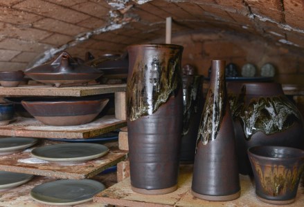 黒薩摩 花器(長太郎焼/110-1249)