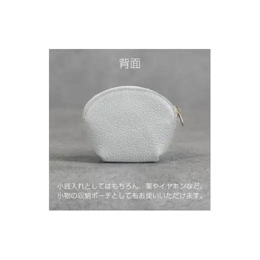本革 ラウンドミニポーチ 日本製 レザー 革製品 小物 収納 Liete WH-20 レモンイエロー