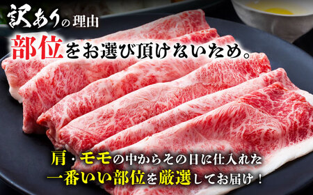 【全12回定期便】【訳あり】おおいた豊後牛 赤身霜降り しゃぶしゃぶすき焼き用（肩・モモ）800g(400g×2P) 日田市 / 株式会社MEAT PLUS　牛 うし 黒毛和牛 和牛 豊後牛[AREI