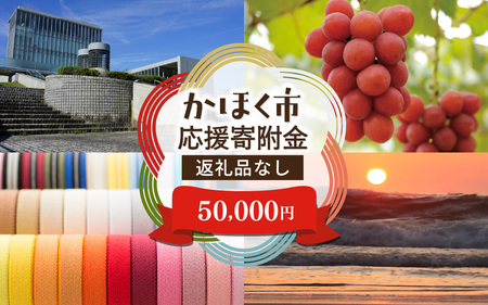 【返礼品なし】石川県 かほく市 応援寄附金 50,000円分 | 支援 純粋寄附