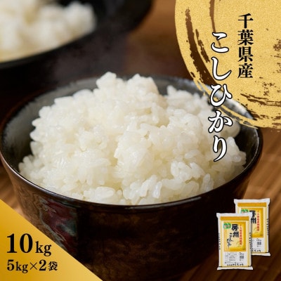 千葉県産こしひかり(精米)10kg(5kg×2袋)【1673834】