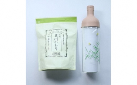 ほうじ茶ティーバッグ＆フィルターインボトル (蛍の絵付け) セット 茎ほうじ茶 【098】