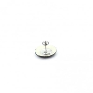 【美濃焼】苔むらタイルピアス(直径20mm)【1380455】