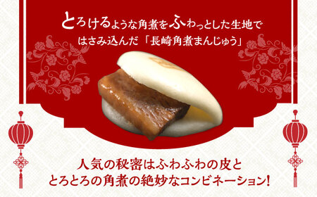 【全6回定期便】【化粧箱入り】 長崎 大とろ 角煮まんじゅう （10個）《長与町》【岩崎本舗】[EAB025] / 角煮まん 角煮まんじゅう 長崎角煮 中華まん 岩崎本舗 角煮まん 角煮まんじゅう 長
