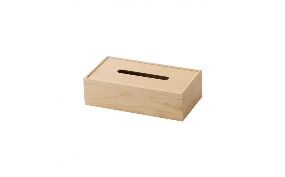 
【ギフト用】旭川家具　コサイン　ティッシュボックス　メープル 【 旭川家具 北海道 旭川市 木製 家具 ティッシュ ケース 記念品 贈り物 選べる樹種 シンプル ナチュラル 手作り 北欧 おしゃれ 天然木 無垢 】_01299
