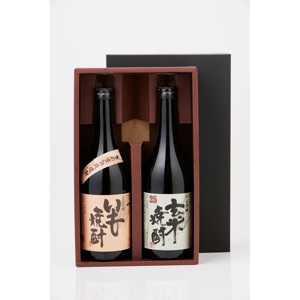【ふるさと納税】小正醸造 特製 玄米焼酎 25% & 謹醸 いも焼酎 25% 本格焼酎 720ml x 2本セット 発売元 株式会社片山 | お酒 さけ 人気 おすすめ 送料無料 ギフト