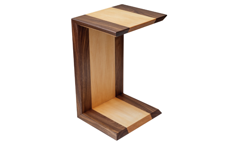 ソファテーブル 幅:35cm 奥行き:30cm 高さ:55cm 重さ:7kg ウッド サイドテーブル 机 テーブル バスウッド インテリア シンプル ギフト 贈り物 プレゼント 熊本県 宇城市