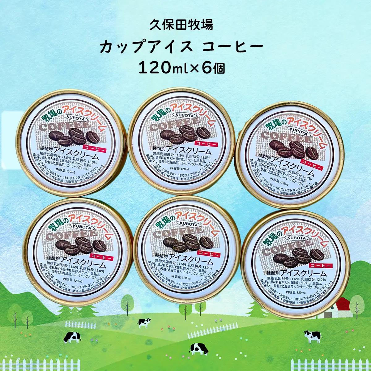 カップアイス　コーヒー 120ml×6個 NAP010