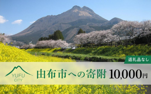 
【返礼品なし】由布市への寄附　1口10,000円
