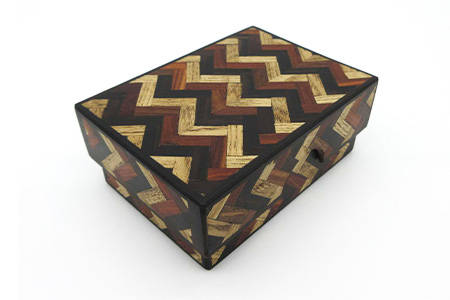 小物入れ「C」名刺・アクセサリー・印鑑　KT-6-3 徳島 那賀 木 木材 寄せ木 木製 木製品 小物 アクセサリー ジュエリー 収納 小物入れ 小物収納 小物ケース 収納ケース 収納ボックス アクセ