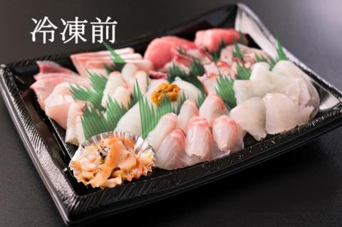 (1415)【定期便】 刺身 新鮮 盛り合わせ 仙崎発旬のお刺身盛合せ2-3人前 3D冷凍 長門市 隔月発送 全3回