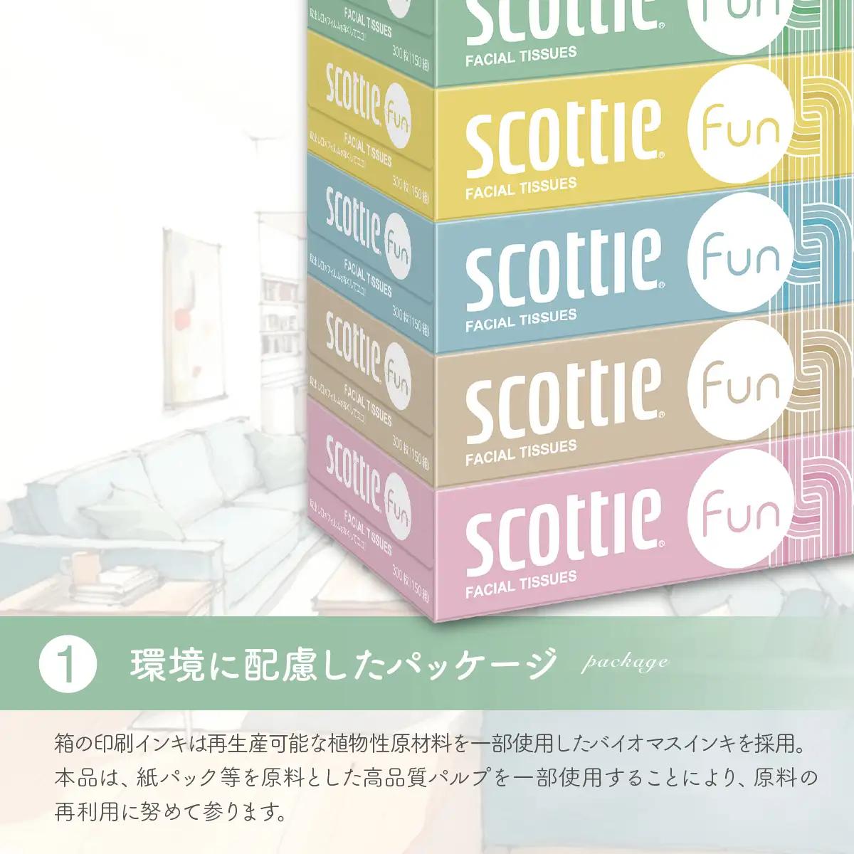 ティッシュ スコッティ ファン 150組 5箱×12パック 60箱 | ティッシュペーパー